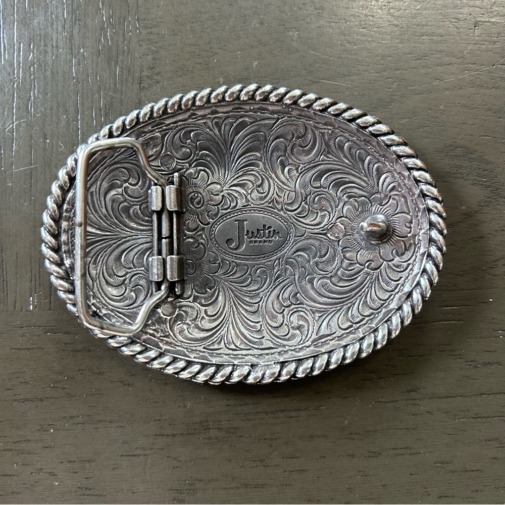 Justin Boots Belt Buckle - Picture 2 of 2